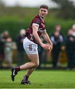 6 April 2024; Cathal Sweeney of Galway reacts after scoring his side's first goal during the Connacht GAA Football Senior Championship quarter-final match between London and Galway at McGovern Park in Ruislip, England. Photo by Brendan Moran/Sportsfile
