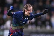 6 April 2024; Niamh Forde of Carlow celebrates at the final whistle of the Lidl LGFA National League Division 4 final match between Carlow and Limerick at St Brendan’s Park in Birr, Offaly. Photo by Ben McShane/Sportsfile