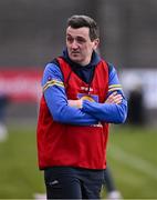 6 April 2024; Roscommon manager Ollie Lennon during the Lidl LGFA National League Division 3 final match between Clare and Roscommon at St Brendan’s Park in Birr, Offaly. Photo by Ben McShane/Sportsfile