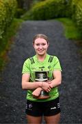 9 April 2024; Leinster LGFA Minor A finalist Sophie Knightly of Kildare at the Leinster LGFA Minor Captains’ evening at Dún na Sí Park in Moate, Westmeath, ahead of the upcoming 2024 Leinster LGFA Minor Championship Finals. Photo by Piaras Ó Mídheach/Sportsfile