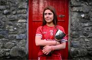 9 April 2024; Leinster LGFA Minor C finalist Brígh McEnteggart of Louth at the Leinster LGFA Minor Captains’ evening at Dún na Sí Park in Moate, Westmeath, ahead of the upcoming 2024 Leinster LGFA Minor Championship Finals. Photo by Piaras Ó Mídheach/Sportsfile