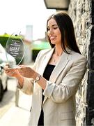 9 April 2024; Kildare’s Ellie O’Toole is pictured with The Croke Park Hotel/LGFA Player of the Month award for March 2024, at The Croke Park Hotel in Jones Road, Dublin. A newcomer to the Kildare panel in 2024, Ellie was a stand-out player for the Lilywhites in their Lidl NFL Division 2 outings against Laois and Tyrone in March. Kildare were crowned 2024 Lidl NFL Division 2 champions at Croke Park last Sunday, with Ellie coming off the bench in the second half to play a key role. Photo by Tyler Miller/Sportsfile