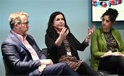 10 April 2024; Elaine Nevin of Eco-Unesco, centre, speaks during the Activating The Sport Sector For Sustainability ACCESS GAA Multiplier Event at Croke Park in Dublin. Photo by Harry Murphy/Sportsfile