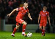 12 April 2024; Mark Coyle of Shelbourne during the SSE Airtricity Men's Premier Division match between Shelbourne and Bohemians at Tolka Park in Dublin. Photo by Stephen McCarthy/Sportsfile