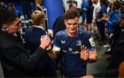 13 April 2024; Josh van der Flier of Leinster after his side's victory in the Investec Champions Cup quarter-final match between Leinster and La Rochelle at the Aviva Stadium in Dublin. Photo by Harry Murphy/Sportsfile