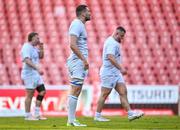 20 April 2024; Max Deegan of Leinster after his side's defeat in the United Rugby Championship match between Emirates Lions and Leinster at Emirates Airline Park in Johannesburg, South Africa. Photo by Harry Murphy/Sportsfile