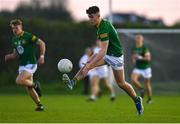 23 April 2024; Jack Kinlough of Meath during the EirGrid Leinster GAA Football U20 Championship semi-final match between Kildare and Meath at Manguard Park at the Kildare GAA Centre of Excellence in Hawkfield, Kildare. Photo by Tyler Miller/Sportsfile