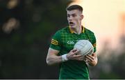 23 April 2024; Charlie O'Connor of Meath during the EirGrid Leinster GAA Football U20 Championship semi-final match between Kildare and Meath at Manguard Park at the Kildare GAA Centre of Excellence in Hawkfield, Kildare. Photo by Tyler Miller/Sportsfile