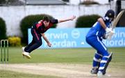 3 May 2024;  Tyron Koen of Northern Knights during the Cricket Ireland Inter-Provincial Trophy match between Leinster Lightning  and Northern Knights at Pembroke Cricket Club in Dublin. Photo by Piaras Ó Mídheach/Sportsfile