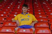 3 August 2004; Shelbourne's Wesley Hoolahan shows off the new Shelbourne away kit. Tolka Park, Dublin. Picture credit; Brian Lawless / SPORTSFILE