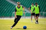 9 May 2024; Harry Tector during an Ireland men’s T20 squad training session at Castle Avenue Cricket Ground in Dublin. Photo by Seb Daly/Sportsfile