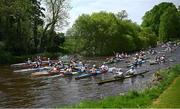 11 May 2024; Participants at the start of The 63rd International Liffey Descent at The K Club in Straffan, Kildare. Photo by Seb Daly/Sportsfile