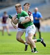 11 May 2024; Cathal O'Mahony of Limerick in action against Rory Cole of Westmeath during the EirGrid GAA All-Ireland Football U20 B Championship semi-final match between Westmeath and Limerick at FBD Semple Stadium in Thurles, Tipperary. Photo by David Fitzgerald/Sportsfile