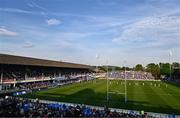 11 May 2024; A general view of the RDS Arena as Leinster players take to the pitch before the United Rugby Championship match between Leinster and Ospreys at the RDS Arena in Dublin. Photo by Ben McShane/Sportsfile