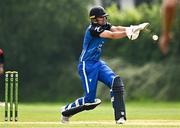 16 May 2024; Tim Tector of Leinster Lightning bats during the Inter-Provincial IP20 Trophy match between Leinster Lightning and Munster Reds at Sydney Parade, Sandymount in Dublin. Photo by Harry Murphy/Sportsfile