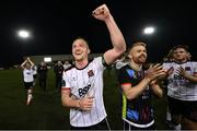 17 May 2024; John Mountney of Dundalk celebrates after the SSE Airtricity Men's Premier Division match between Dundalk and Shamrock Rovers at Oriel Park in Dundalk, Louth. Photo by Ramsey Cardy/Sportsfile