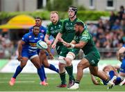 18 May 2024; Bundee Aki of Connacht during the United Rugby Championship match between Connacht and DHL Stormers at The Sportsground in Galway. Photo by Michael P Ryan/Sportsfile