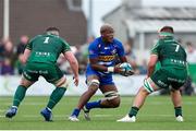 18 May 2024; Hacjivah Dayimani of DHL Stormers in action against Peter Dooley, left, and Shamus Hurley-Langton of Connacht during the United Rugby Championship match between Connacht and DHL Stormers at The Sportsground in Galway. Photo by Michael P Ryan/Sportsfile