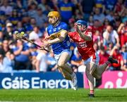 19 May 2024; Mark Kehoe of Tipperary in action against Sean O Donoghue of Cork during the Munster GAA Hurling Senior Championship Round 4 match between Tipperary and Cork at FBD Semple Stadium in Thurles, Tipperary. Photo by Daire Brennan/Sportsfile