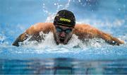 23 May 2024; Barry McClements of National Centre Ulster Ards competes in the Men's 100m Butterfly Finals during day two of the Ireland Olympic Swimming Trials at the National Aquatic Centre on the Sport Ireland Campus in Dublin. Photo by Shauna Clinton/Sportsfile