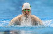 23 May 2024; Adam Manley of Larne Swimming Club competes in the Men's 100m Breaststroke Finals during day two of the Ireland Olympic Swimming Trials at the National Aquatic Centre on the Sport Ireland Campus in Dublin. Photo by Shauna Clinton/Sportsfile