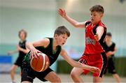 25 May 2024; Action during the Basketball U13 & O10 Boys match between Castleisland, Kerry, and Portlaoise, Laois, during day one of the multi-sports finals of the Cairn Community Games at Gormanston Park in Meath. Photo by Ben McShane/Sportsfile