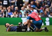 25 May 2024; Jason Jenkins of Leinster receives treatment during the Investec Champions Cup final between Leinster and Toulouse at the Tottenham Hotspur Stadium in London, England. Photo by Harry Murphy/Sportsfile