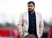 25 May 2024; Galway United manager Phil Trill before the SSE Airtricity Women's Premier Division match between Shamrock Rovers and Galway United at Tallaght Stadium in Dublin. Photo by Tyler Miller/Sportsfile