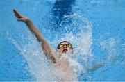26 May 2024; Finn Casey of Aer Lingus Swim Club competes in the Men's 50m backstroke heats during day five of the Ireland Olympic Swimming Trials at the National Aquatic Centre on the Sport Ireland Campus in Dublin. Photo by Tyler Miller/Sportsfile