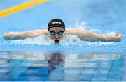 26 May 2024; Adam Wilson of Banbridge Asc competes in the Men's 400m individual medley heats during day five of the Ireland Olympic Swimming Trials at the National Aquatic Centre on the Sport Ireland Campus in Dublin. Photo by Tyler Miller/Sportsfile