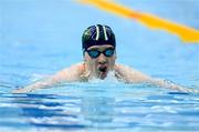 26 May 2024; Emmett Cousins of New Ross swimming club competes in the Men's 400m individual medley heats during day five of the Ireland Olympic Swimming Trials at the National Aquatic Centre on the Sport Ireland Campus in Dublin. Photo by Tyler Miller/Sportsfile