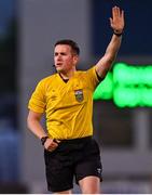 25 May 2024; Referee Aaron O'Dowd during the SSE Airtricity Women's Premier Division match between Shamrock Rovers and Galway United at Tallaght Stadium in Dublin. Photo by Tyler Miller/Sportsfile