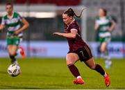 25 May 2024; Aislinn Meaney of Galway United during the SSE Airtricity Women's Premier Division match between Shamrock Rovers and Galway United at Tallaght Stadium in Dublin. Photo by Tyler Miller/Sportsfile