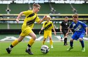 29 May 2024; Jayden Laird of St Eunan’s NS, Raphoe, Donegal, during the FAI Primary 5s Finals day at Aviva Stadium in Dublin. Photo by Stephen McCarthy/Sportsfile