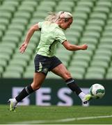 30 May 2024; Lily Agg during a Republic of Ireland women's training session at Aviva Stadium in Dublin. Photo by Stephen McCarthy/Sportsfile