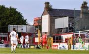 31 May 2024; A view of the scoreboard during the SSE Airtricity Men's Premier Division match between Shelbourne and Sligo Rovers at Tolka Park in Dublin. Photo by Tom Beary/Sportsfile