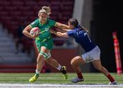 1 June 2024; Erin King of Ireland in action during the HSBC Women's SVNS 2024 Grand Finals Pool B match between Ireland and France at Civitas Metropolitano Stadium in Madrid, Spain. Photo by Juan Gasparini/Sportsfile