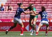 1 June 2024; Anna McGann of Ireland in action during the HSBC Women's SVNS 2024 Grand Finals Pool B match between Ireland and France at Civitas Metropolitano Stadium in Madrid, Spain. Photo by Juan Gasparini/Sportsfile