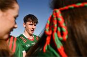 1 June 2024; Sam Callinan of Mayo signs autographs for supporters after the GAA Football All-Ireland Senior Championship Round 2 match between Roscommon and Mayo at Dr Hyde Park in Roscommon. Photo by Ben McShane/Sportsfile