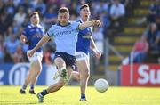 1 June 2024; Cormac Costello of Dublin scores his side's first goal during the GAA Football All-Ireland Senior Championship Round 2 match between Cavan and Dublin at Kingspan Breffni in Cavan. Photo by Ramsey Cardy/Sportsfile