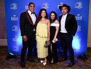 1 June 2024; Michael and Sekarani Ala'alatoa and Charlie and Gaynor Ngatai on arrival at the 2024 Leinster Rugby Awards Ball at The InterContinental Hotel in Dublin. Photo by Harry Murphy/Sportsfile
