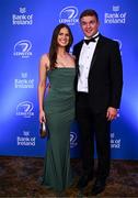 1 June 2024; Scott Penny and Susan Ryan on arrival at the 2024 Leinster Rugby Awards Ball at The InterContinental Hotel in Dublin. Photo by Harry Murphy/Sportsfile
