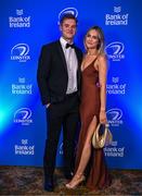 1 June 2024; Rob Russell and Isabella Purcell on arrival at the 2024 Leinster Rugby Awards Ball at The InterContinental Hotel in Dublin. Photo by Harry Murphy/Sportsfile