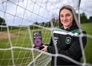 3 June 2024; Ellen Dolan of Peamount with her SSE Airtricity Women’s Premier Division Player of the Month Award for May 2024 Award at PRL Park in Greenogue, Dublin. Photo by David Fitzgerald/Sportsfile