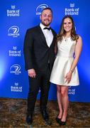 1 June 2024; Ed Byrne and Rebecca Long during the 2024 Leinster Rugby Awards Ball at The InterContinental Hotel in Dublin. Photo by Harry Murphy/Sportsfile