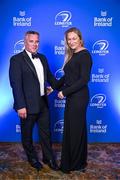 1 June 2024; Brian and Penny Linton on arrival at the 2024 Leinster Rugby Awards Ball at The InterContinental Hotel in Dublin. Photo by Harry Murphy/Sportsfile