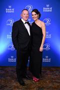 1 June 2024; Peter and Diane Traynor on arrival at the 2024 Leinster Rugby Awards Ball at The InterContinental Hotel in Dublin. Photo by Harry Murphy/Sportsfile
