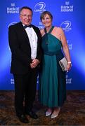 1 June 2024; John and Suzy Ryan on arrival at the 2024 Leinster Rugby Awards Ball at The InterContinental Hotel in Dublin. Photo by Harry Murphy/Sportsfile