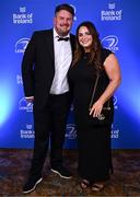 1 June 2024; Gary Nolan and Kate Buckley-Nolan on arrival at the 2024 Leinster Rugby Awards Ball at The InterContinental Hotel in Dublin. Photo by Harry Murphy/Sportsfile