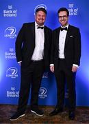 1 June 2024; Gary Nolan and Joe Molloy on arrival at the 2024 Leinster Rugby Awards Ball at The InterContinental Hotel in Dublin. Photo by Harry Murphy/Sportsfile
